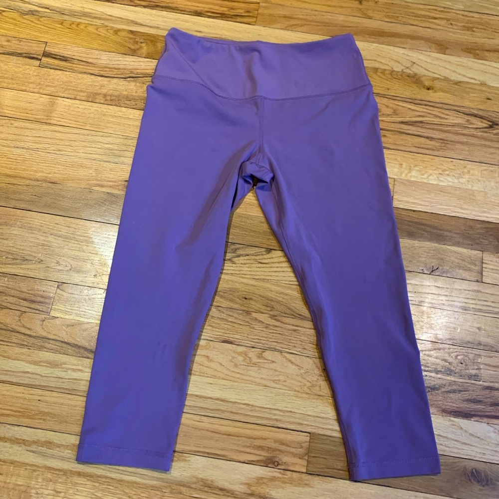 90 degree By Reflex Purple Capri Pant - L
